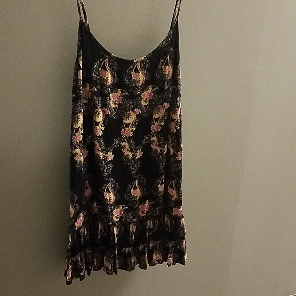 Black paisley dress